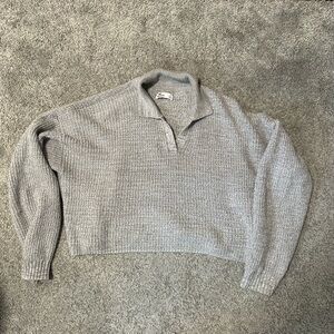 Cropped Sweater, oversized